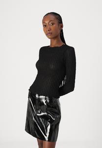 Топ с длинными рукавами VMSHELBY O-NECK SHORT Aware, черный