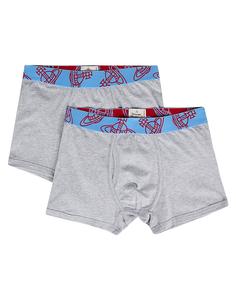 Комлпект боксеров Two-Pack Boxer Seamless Vivienne Westwood, светло-серый