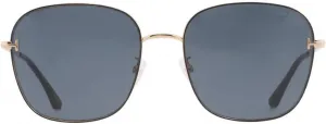 Солнцезащитные очки Tom Ford серо-голубого цвета квадратной формы, унисекс, FT0888-K 01A 59, Gold