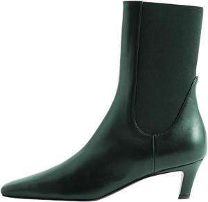 Женские ботильоны FSJ с квадратным носком, на низком каблуке-китен, без застежки, вестерн-стиль, эластичные челси, из веганской кожи, для прогулок и нарядов, размер 4-16 US, Green