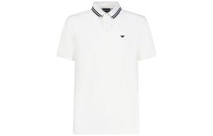 EMPORIO ARMANI Белая поло SS23 для мужчин