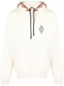 Худи из джерси с бахромой Marcelo Burlon County of Milan, нейтральный