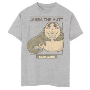 Футболка с милым портретом в сетку и графическим рисунком для мальчиков 8–20 лет «Звездные войны Джабба Хатт» Star Wars