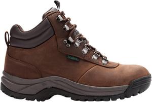 Мужские походные повседневные ботинки Propet Cliff Walker с круглым носком и низкой голенью - коричневые