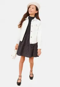 Джинсовая куртка прямого кроя с вышивкой Lipsy, White