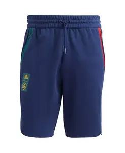 Мужские синие шорты для путешествий LA Galaxy 2023 Player adidas