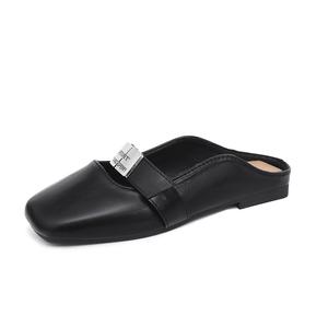 SUPEREDGE Тихие абразивостойкие закрытые тапочки женские Black, цвет Black