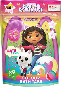 Цветные таблетки для ванны Gabby'S Dollhouse, 3y+ 9× 16 гр