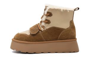 Зимние ботинки женские каштановые Eblan, цвет Chestnut