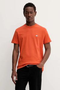 Хлопковая футболка Tommy Jeans, оранжевый