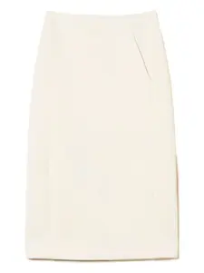 Юбка миди с накладными карманами TWINSET, белый