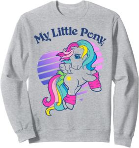 Толстовка с изображением Пегаса в полоску и сердечком из мультфильма «Мой маленький пони», серая My Little Pony