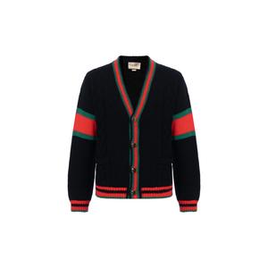 Кардиган оверсайз крупной вязки GUCCI, черный