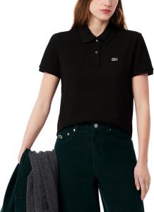 Lacoste женская классическая футболка поло с коротким рукавом Petit Piqué, Black