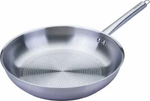 Сковорода с овальной ручкой, изготовлена из нержавеющей стали, Ø 28 см. Идеально подходит для высоких температур и всех типов плит. Fackelmann