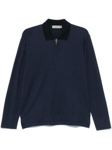 Canali рубашка поло из джерси, синий