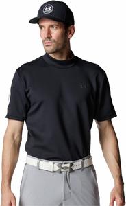 Футболка Under Armour UA Drive Armour Knit с высоким воротником, белый/черный