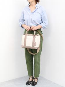 (L) Сумка-тоут Cachecache / из искусственной кожи с плечевым ремнем и перегородкой