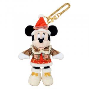 Кукла-брелок Minnie из коллекции Mickey And Friends 2024 Winter, плюш, высота 17,5 см, Shanghai Disney