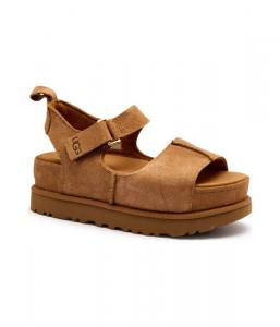 Кожаные сандалии с золотой звездой Ugg, коричневый