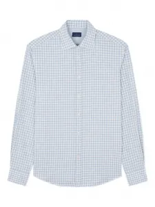 Рубашка из хлопка в клетку "гингем" Paul & Shark, синий