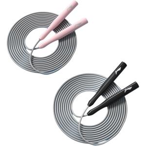 Спортивная и фитнес нескончаемые скакалка для взрослых материал ручки abs материал шнура pvc 2,8 м LINING, розовый