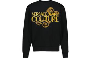 Свитшот с принтом Barocco Logo VERSACE JEANS COUTURE, черный
