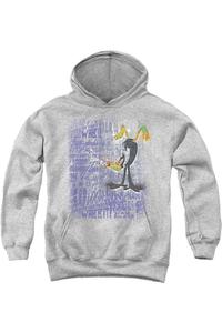 Молодежная худи с граффити Duck от Looney Tunes Gildan, Athletic Heather