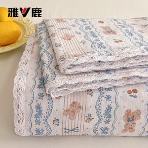 Yalu Простыня 160х230 см из мягкой дышащей ткани, цвет Xiaotu's Bagels