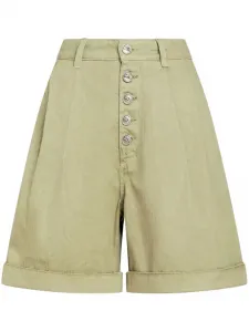 Шорты-бермуды на пуговицах ETRO, зеленый