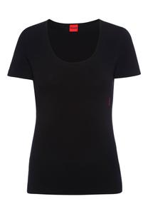 Майка Twin, 2 шт., однотонная, с овальным вырезом, для женщин HUGO, черный