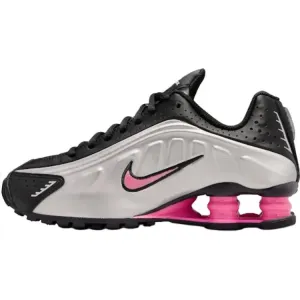 Nike Shox R4 Low top детские кроссовки для бега black silver pink unisex