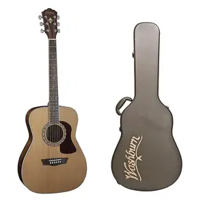 Акустическая фолк-гитара Washburn Heritage Series - верх из массива красной кедровой древесины + фирменный жесткий футляр Washburn Deluxe