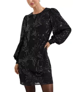 Платье Одетты, расшитое пайетками Phase Eight, черный