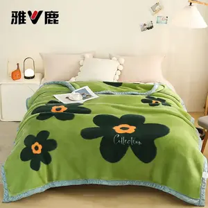 Yalu Плед двухслойный утепленный 180х220 см, вес 3 кг, цвет Sunflower-Green