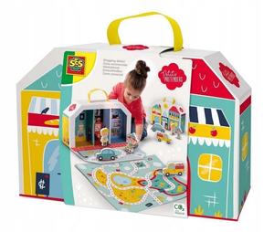 Развлекаемся в магазине с чемоданом и ковриком SES