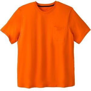 Мужская футболка с круглым вырезом Boulder Creek By Kingsize Big & Tall Heavyweight, цвет Electric Orange