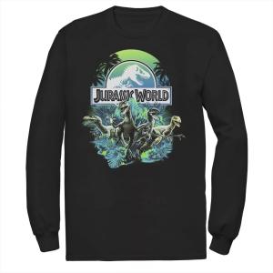 Мужская футболка Jungle Velociraptor Attack Jurassic World, черный