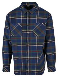 Рубашки Urban Classics темно-синего/бутылочно-зеленого цвета