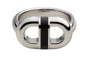 HERMES Стальные кольца из нержавеющей стали унисекс silver