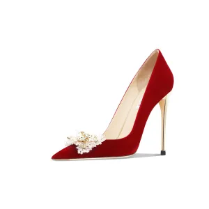 Тонкий каблук Высокие каблуки Женские Красные Suyymakk