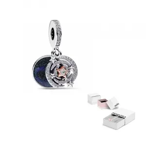 Pandora Позолоченный медно-серебряный сплав 925 стерлинг сильвер синтетический кубический цирконий подвески women's silver