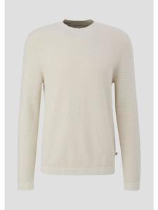 Вязаный свитер цвета 0330_off white QS