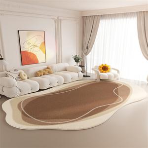 Y U-LIVE Ковер 200×300 см для гостиной/спальни, нестандартной формы, из искусственной шерсти, кофейный, утолщенный