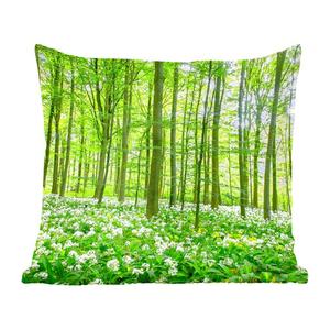 MuchoWow Декоративная подушка Диванная подушка Декоративная подушка для гостиной 50 x 50 см Лес - Деревья - Зеленый - Наволочки - Украшение - Спальня