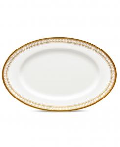 Noritake Подставка для масла/закусок Trefolio Gold, 8,75 дюймов