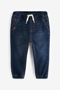 Джинсы джоггеры с комфортной эластичностью (3 мес 7 лет) Next, синий