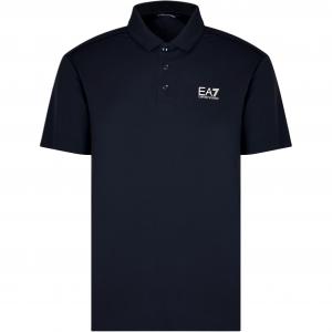 Футболка-поло с логотипом EA7 Emporio Armani, синий