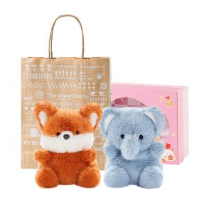 Ароматизированная игрушка животное эльф лиса, ароматизированная кукла плюшевая кукла игрушка кукла высота 13см/25см The Green Party, fox+little elephant 13cm height combination tgpzh88990