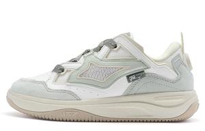 Кайланг CTR Противоскользящие Износостойкие Низкие Кроссовки для Скейтбординга Женские Бело-Зеленые XTEP